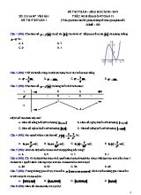 Đề thi thử lần 1 môn Toán Lớp 12 - Mã đề 100 - Năm học 2018-2019 - Sở giáo dục và đào tạo Yên Bái (Có đáp án)